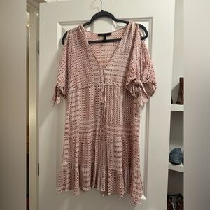 BCBG boho silk mini dress